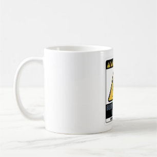 Mug Avertissement Blue Frenchie à l'intérieur Drôle Bo