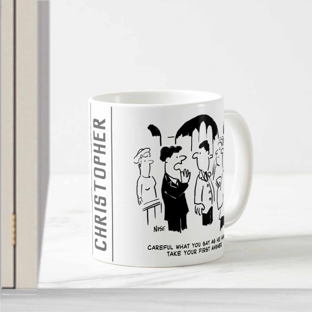 Mug Avertissement du témoin au marié (Créateur téléchargé)