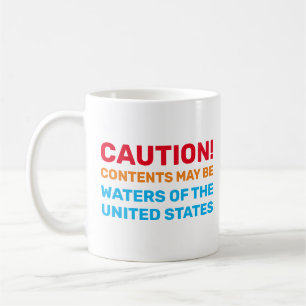 Mug Avertissement : Le contenu peut être des eaux des