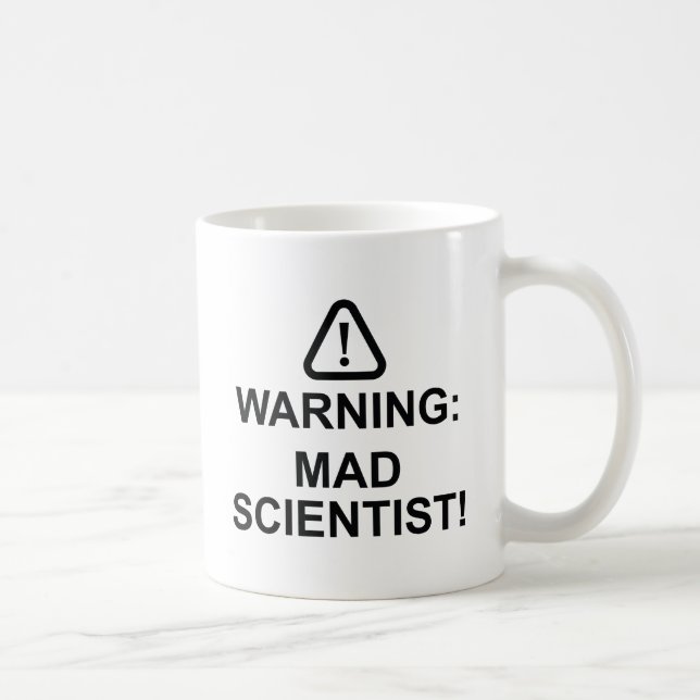 Mug Avertissement Mad Scientifique (Droite)