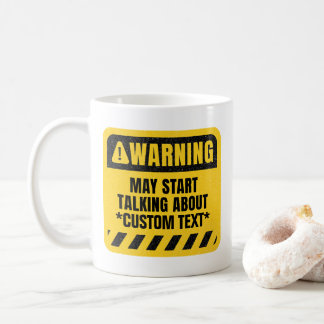 Mug Avertissement personnalisé pouvant commencer à par