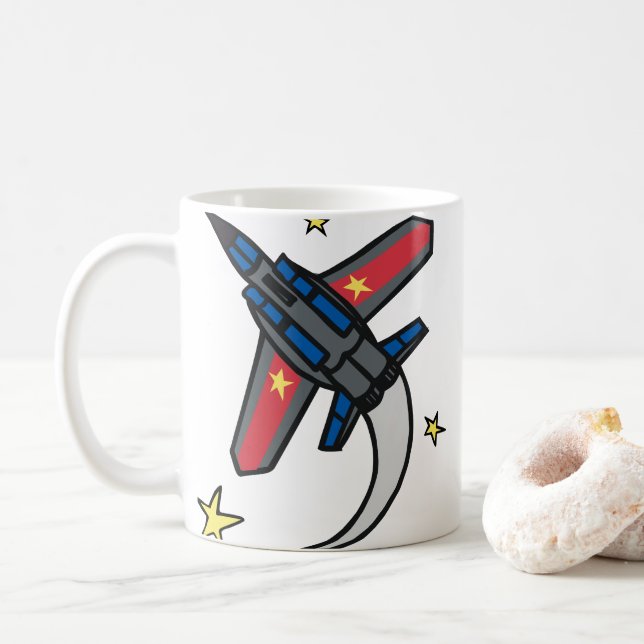 Mug Avion à réaction (Avec donut)