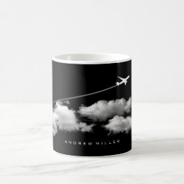 Mug Avion/avion à réaction/pilote personnalisé