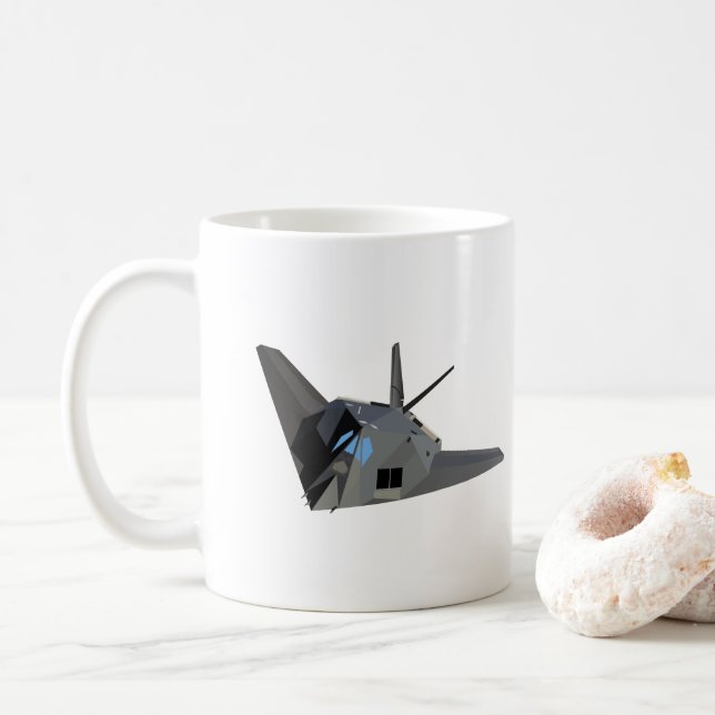 Mug Avion d'attaque furtive américain (Avec donut)