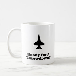 Mug Avion De Combat Prêt Pour Un Coup De Feu