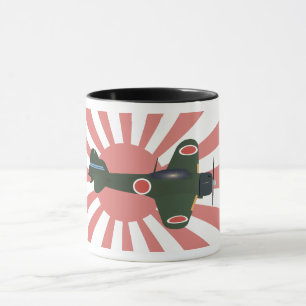 Mug Avion de combat zéro de 2ÈME GUERRE MONDIALE