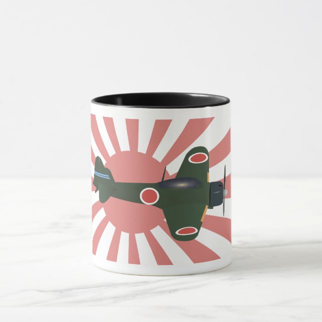 Mug Avion de combat zéro de 2ÈME GUERRE MONDIALE (Centre)