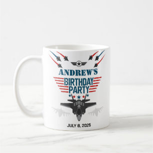 Mug Avion pilote de chasseur à réaction de la force aé