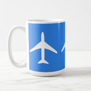 Mug Avion-pilote de l'avion Funky Plane Aviation Vol S