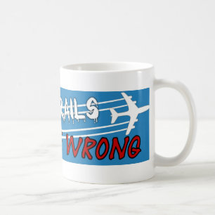 Mug Avion pulvérisant des chemtrails barré