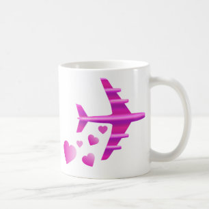 Mug Avion rose Valentine