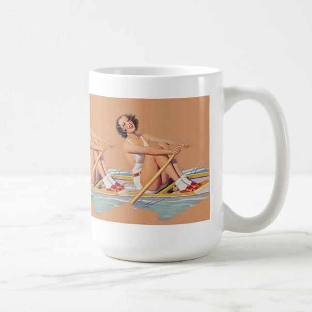Mug Aviron de pin-up de champ de femmes (Droite)