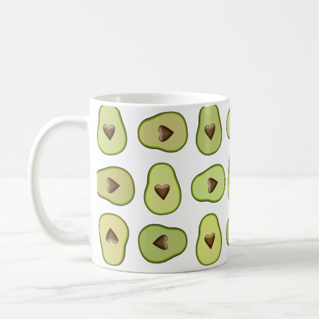 Mug Avocado Heart Fruit santé sur mesure (Gauche)