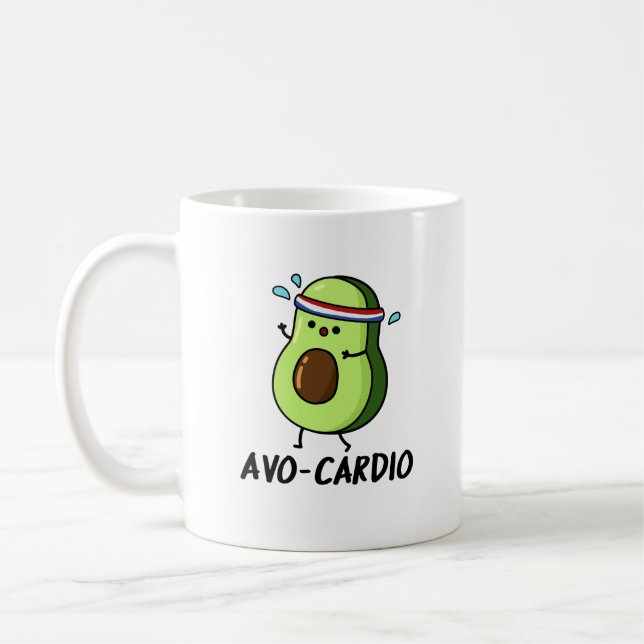 Mug Avocardio Funny Excercise Avocado (Gauche)