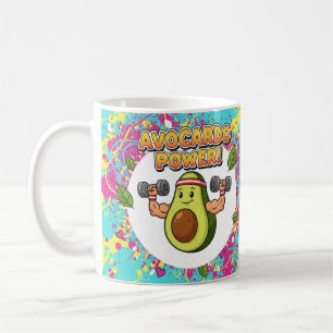 Mug Avocardo Power Drôle Cartoon Design