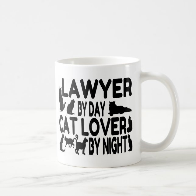 Mug Avocat Amoureux des chats (Droite)