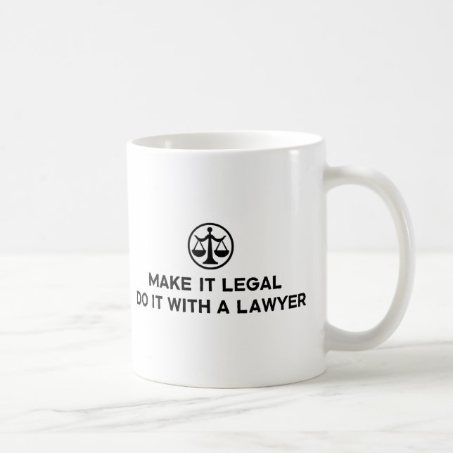 Mug Avocat drôle (Droite)