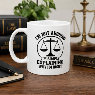Mug Avocat drôle Je ne discute pas, avocat