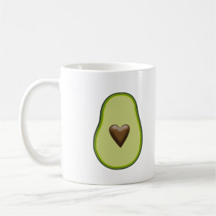 Mug Avocat Fruit Sain pour le Cœur Personnalisé