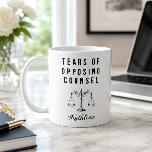 Mug Avocat Personnalisé Larmes de l'Avocat Adversaire
