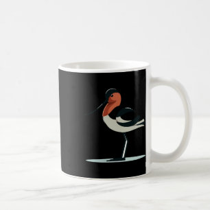 Mug Avocette stylisée avec un long bec et plumage élég