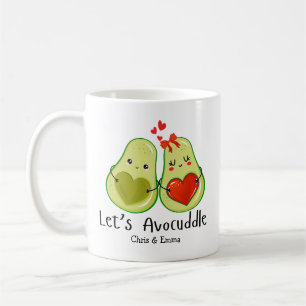 Mug Avocuddle - Avocado Couple Names personnalisés