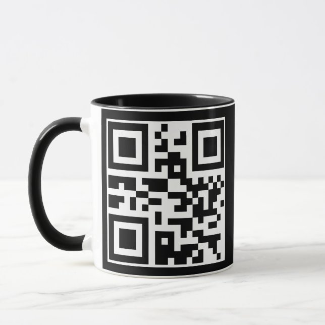 Mug Avoir un bon code QR de jour (Gauche)