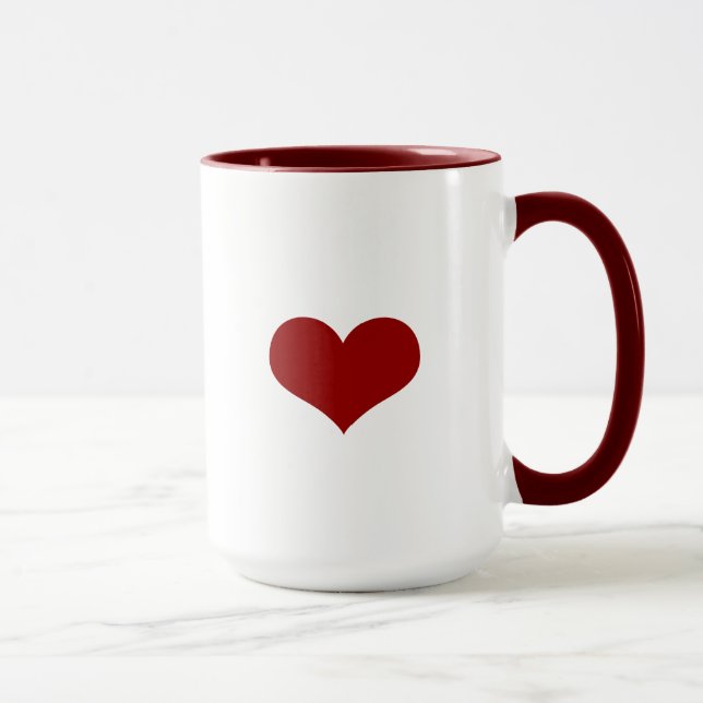 Mug Avoir un coeur (Droite)