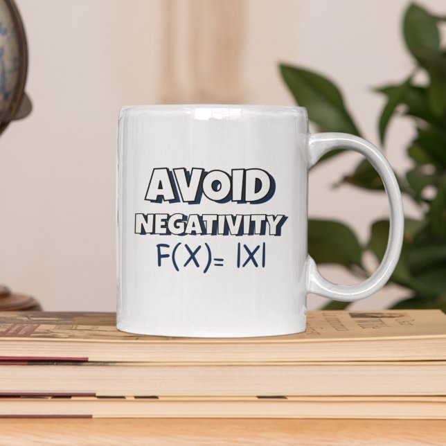 Mug Avoit Negativity Funny Math  (Créateur téléchargé)
