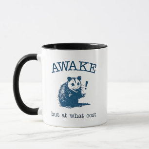 Mug Awake Mais à quelle Côte Opposum Possum Retro
