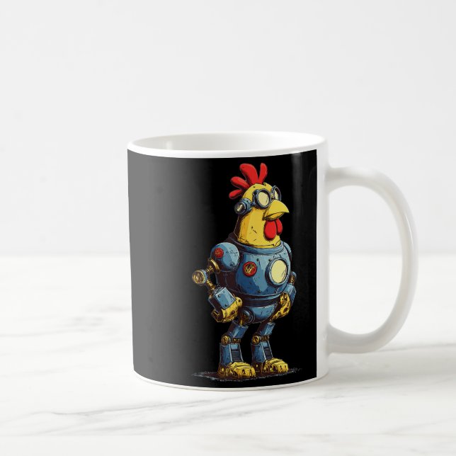 Mug Awesome Chicken Robot For Future Animals Lovers  (Droite)