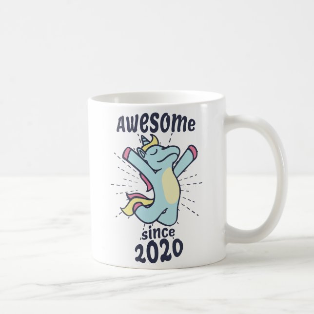 Mug Awesome depuis 2020 - Anniversaire de enfant Unico (Droite)