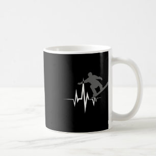 Mug Awesome Snowboarder Heartbeat Cool Snowboard He