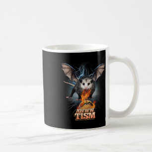 Mug Awww Tism Opossum Drôle De Feu Opossum Mem A