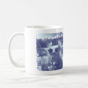 Mug Axolotl bleu en détresse Relaxalotl
