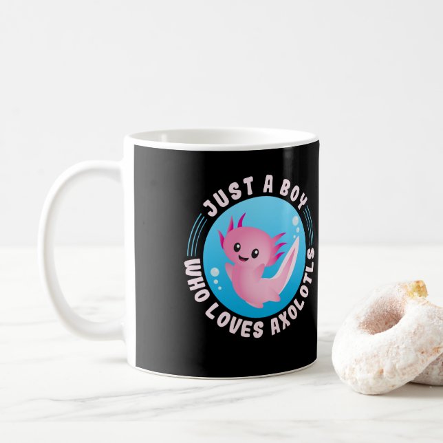 Mug Axolotl Lover Juste Un Garçon Qui Aime Axolotls Ka (Avec donut)