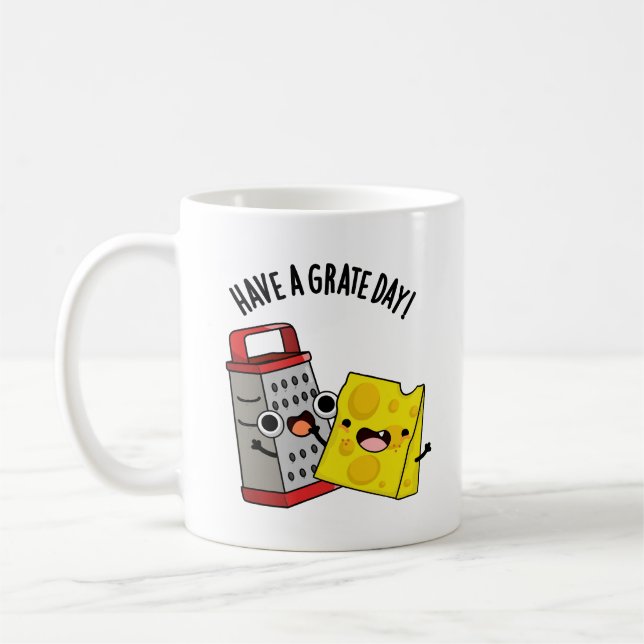 Mug Ayez Un Jour De Gratte Drôle Pun Au Fromage (Gauche)