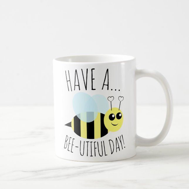 Mug Ayez un jour d'Utiful d'abeille (Droite)