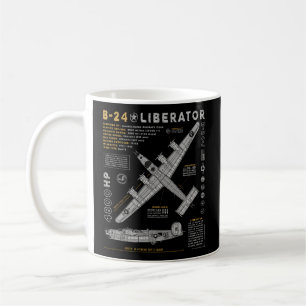Mug B-24 Libérateur Aéronef consolidé B24 Bombe