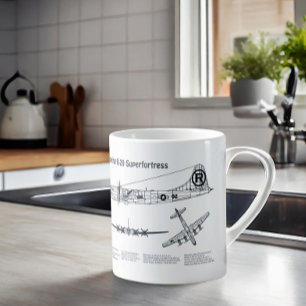 Mug B-29 Superforteresse - Plan directeur de l'avion B