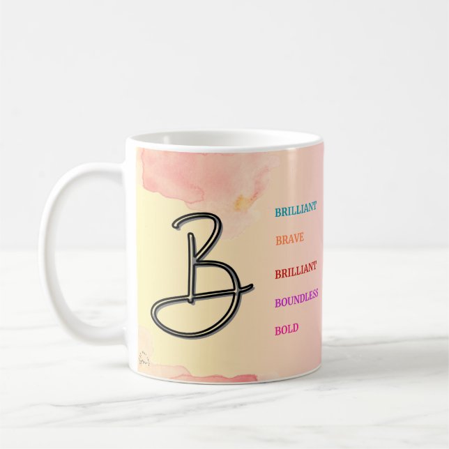 Mug "B" initial (11oz) (Gauche)
