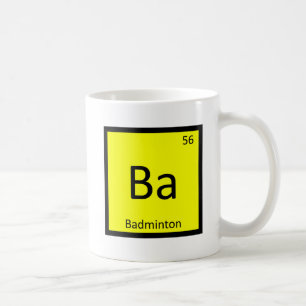 Mug Ba - Tableau périodique de la chimie des sports de