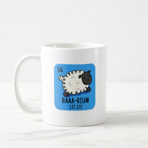 Mug Baa-rium Funny Sheep Chimie Pun
