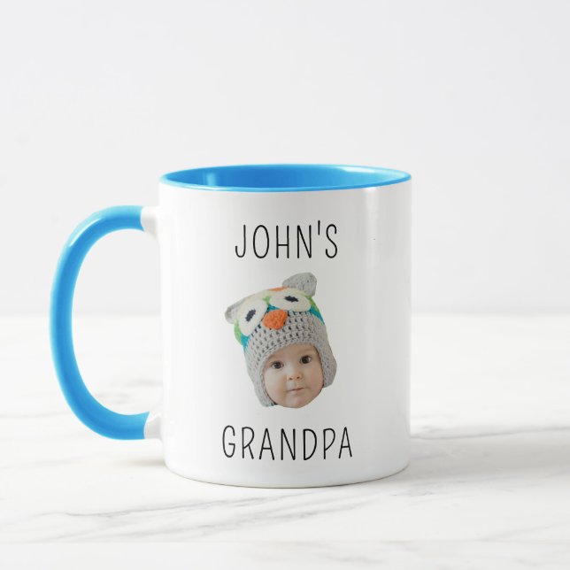 Mug Baby Face Dady Gift Grandma Birthday Custom Face  (Gauche)