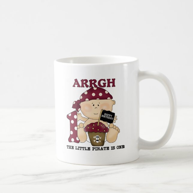 Mug Baby Pirate 1er Anniversaire Tshirts et cadeaux (Droite)