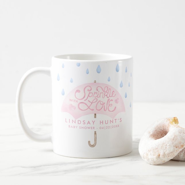 Mug Baby shower d'arrosage de parapluie (Avec donut)