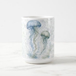 Mug Baby Shower Garçon Méduse Bleu Poussiéreux