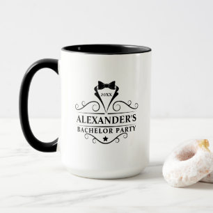 Mug Bachelor Party Cravate noire