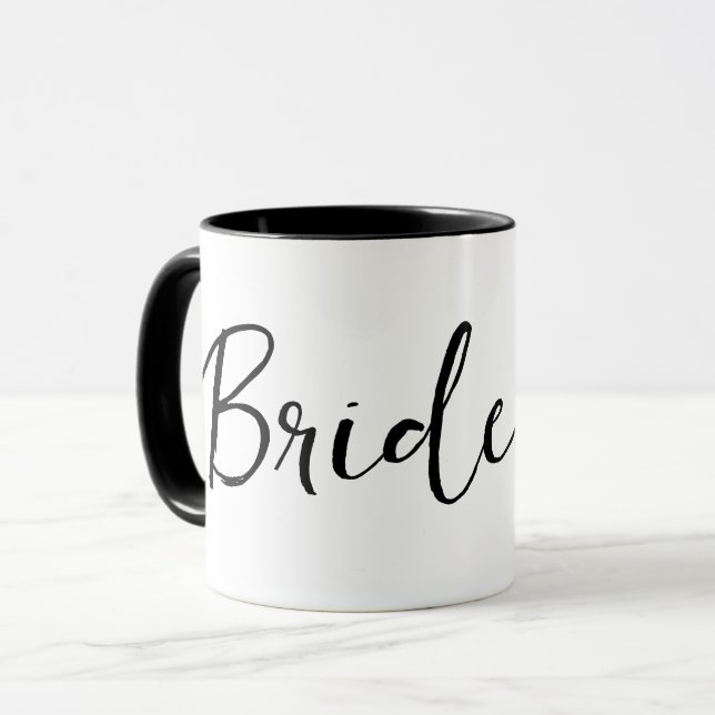 Mug Bachelorette Mariée Calligraphie (Devant gauche)