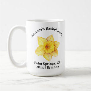 Mug Bachelorette Mois de naissance Fleur Mars Daffodiq